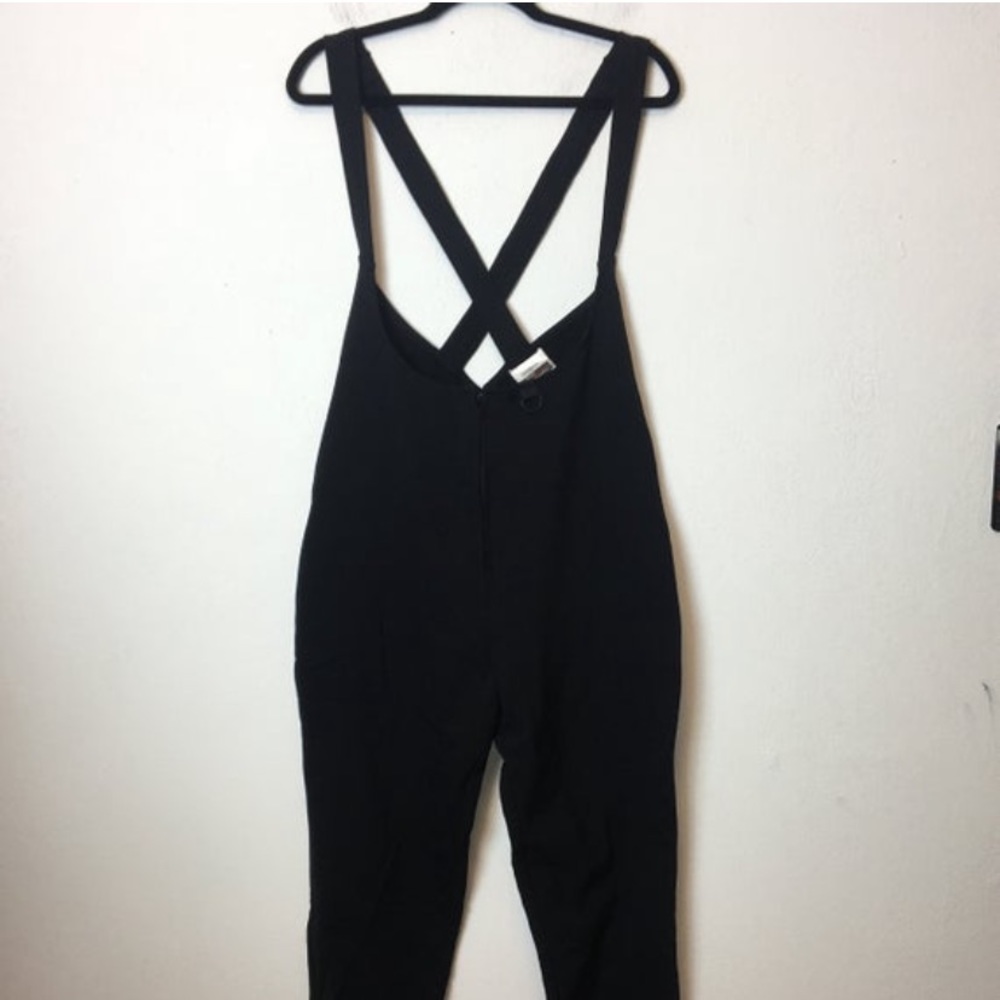 Vintage Womens Schoeller WB 400 Black Bib Ski Suit